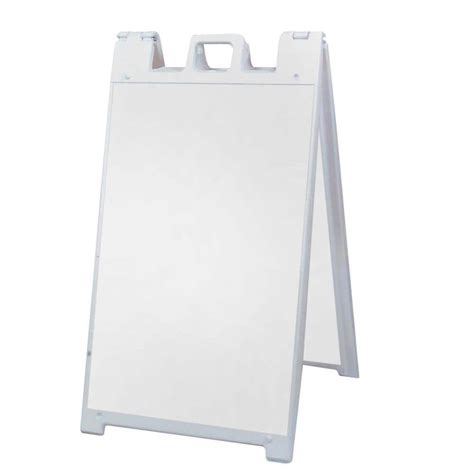 blank sign on easel stand